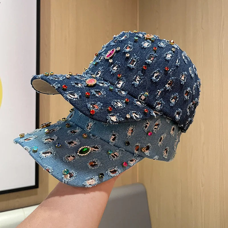New Spring/Summer Washed Denim Baseball Cap