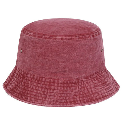 Unisex Solid Color Personality Bucket Hats Fishermen Caps Outdoor