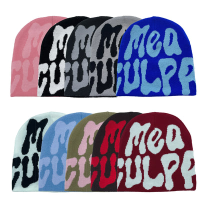 Y2K Knitted Hats Men's And Women's Jacquard Hats