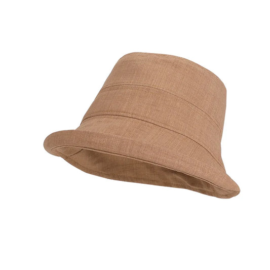 New Rolled Edge Women Fisherman Hat Solid Color