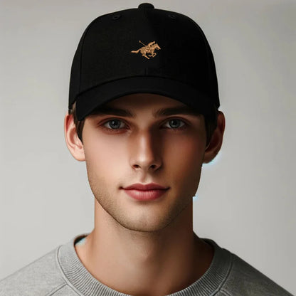 Embroidery Horse Racing Men Baseball Cap Soft Cotton Sun Hats Women Snapback