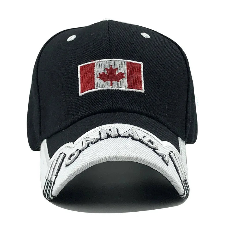 New Colors Contrast Canada Embroidered Baseball Cap High Quality Snapback Hat Dad Hats Fishing Cap