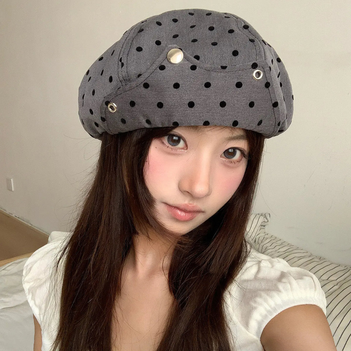 Women Spring Summer Soft-Brimmed Cloud Painter Hat