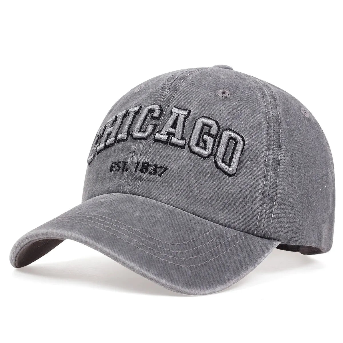 Letter Chicago Baseball Cap Men Women Spring Summer Cotton Unisex Baseball Cap