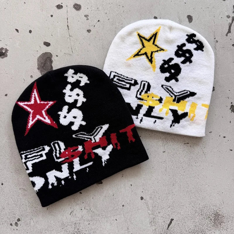 Unisex Jacquard Beanie Hat Outdoor Streetwear