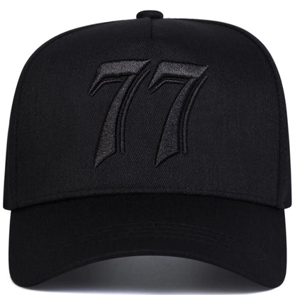 Unisex 77 Letter Embroidery Baseball Caps Spring Autumn Outdoor Sports Cap