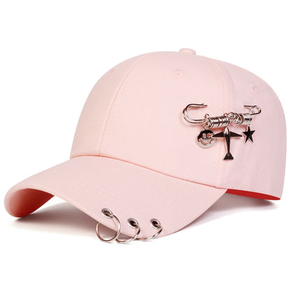 Unisex Iron Ring Baseball Caps Spring Autumn