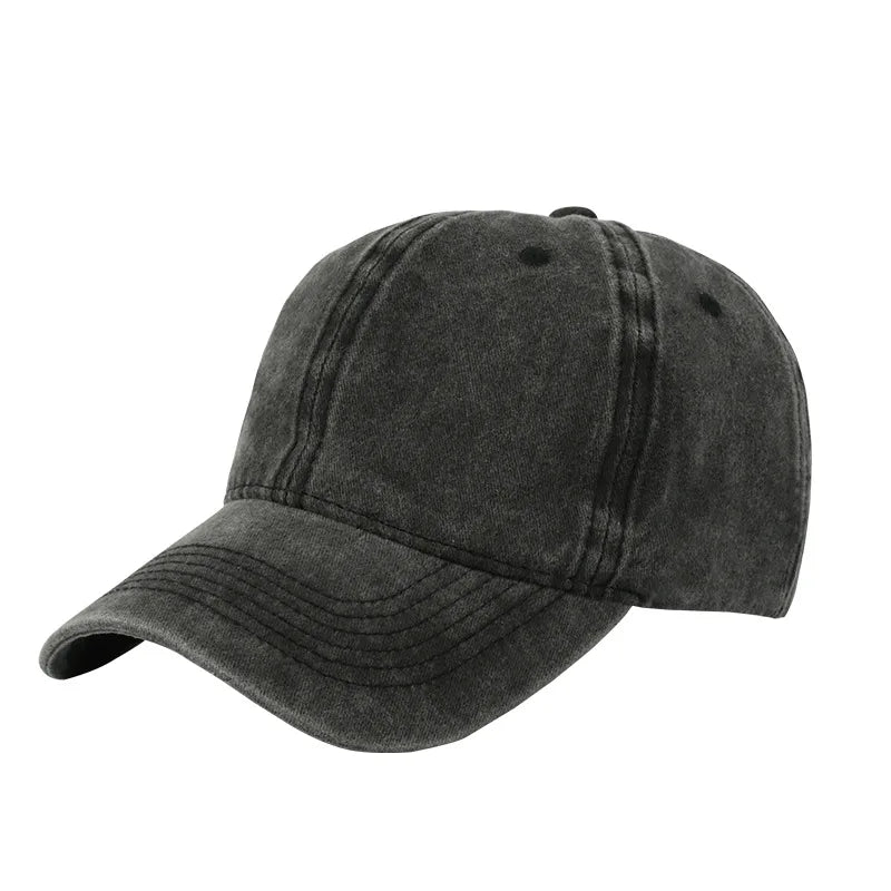 Vintage Washed Baseball Cap - Personalized Embroidery Print Dad Hat