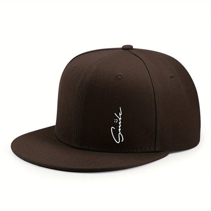 Lettered Smiley Face Print Stylish Baseball Cap
