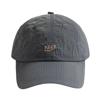 Quick Dry Plaid Baseball Cap Embroidery Plaid Hats