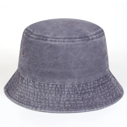 Unisex Solid Color Personality Bucket Hats Fishermen Caps Outdoor