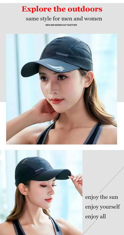 Summer Brand For Men Sports Running Sweat Baseball Cap Male Canada Golf Quick Dry Women Kpop Solid Snapback Bone Mesh Hat