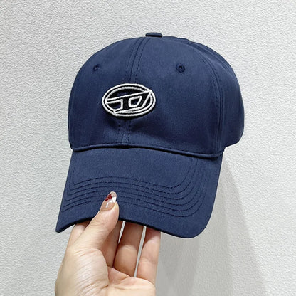 Cute Cat Embroidery Soft Top Baseball Cap Men and Women Summer