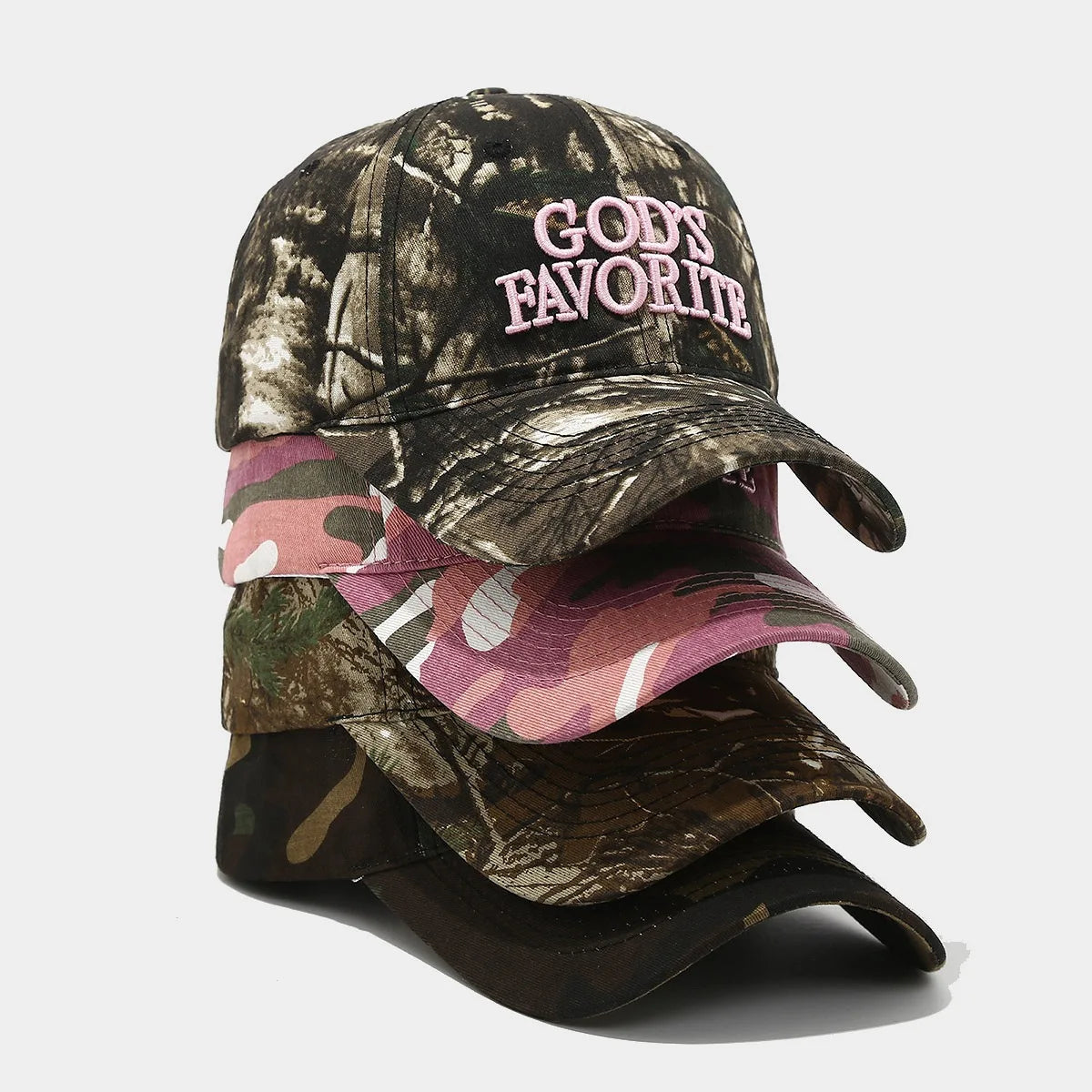 3D Embroidery Unique Retro Camo Baseball Hat Camouflage Jungle Tactics