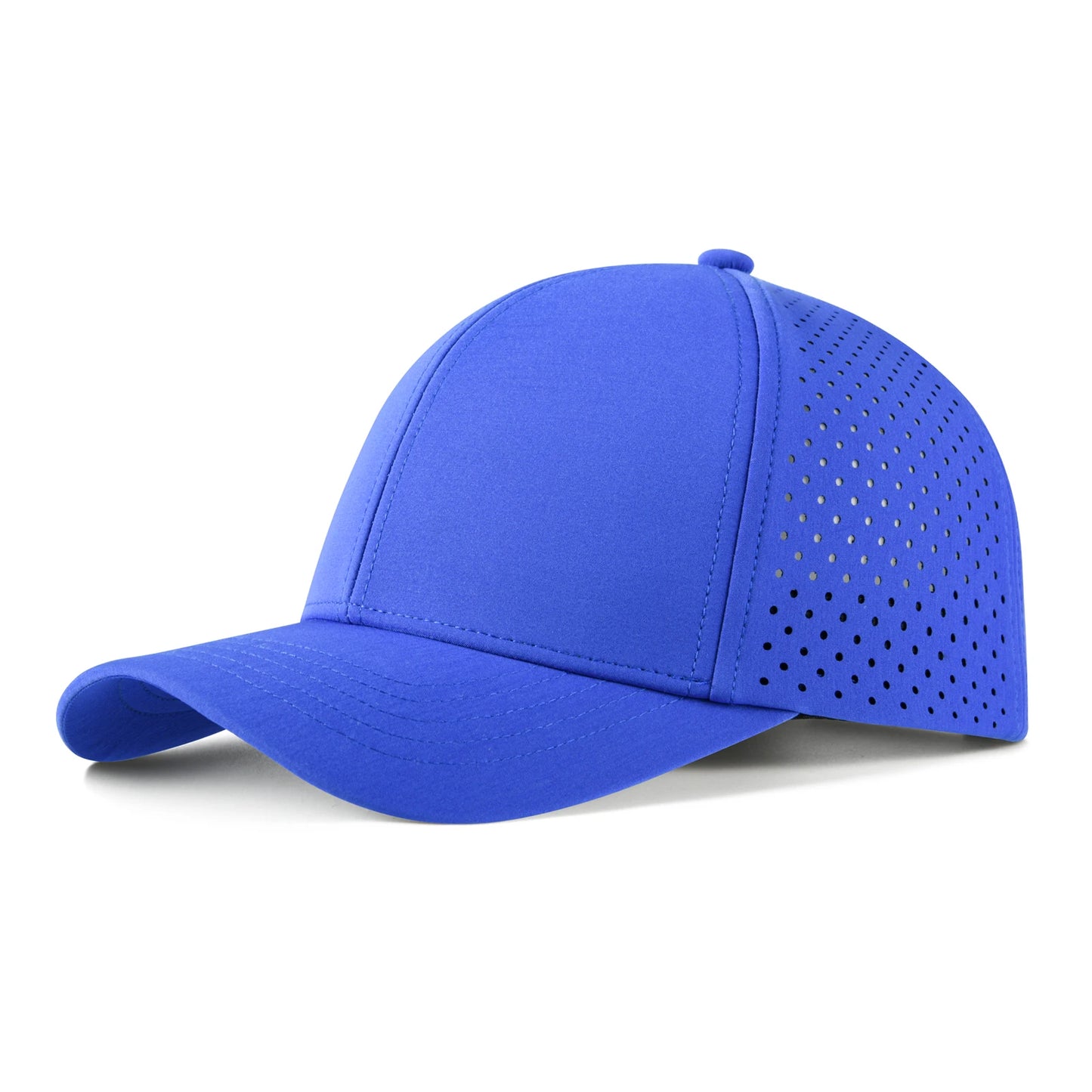Men Quick Dry Baseball Cap Laser Cut Mesh Ball Curved Brim Snapback Hat