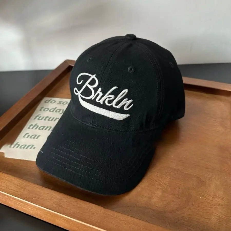 Korean Letter Embroidery Baseball Cap