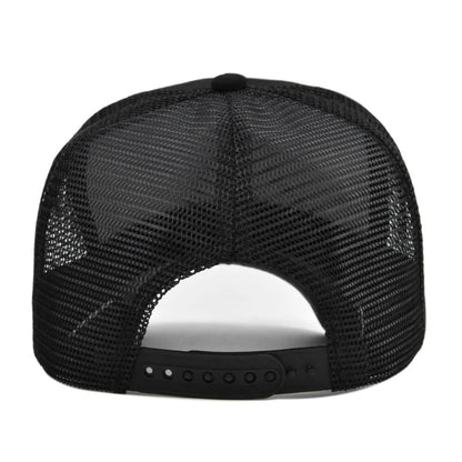 Customized Logo Hard Top 5 Panels Mesh Baseball Cap For Men Women