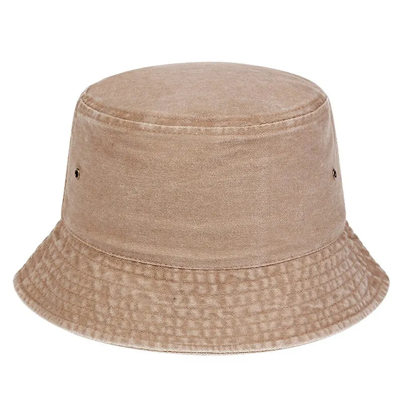 Unisex Solid Color Personality Bucket Hats Fishermen Caps Outdoor