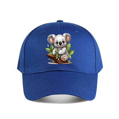 Cute Cartoon Koala Plush Toy Kids Room Decor Baseball Cap