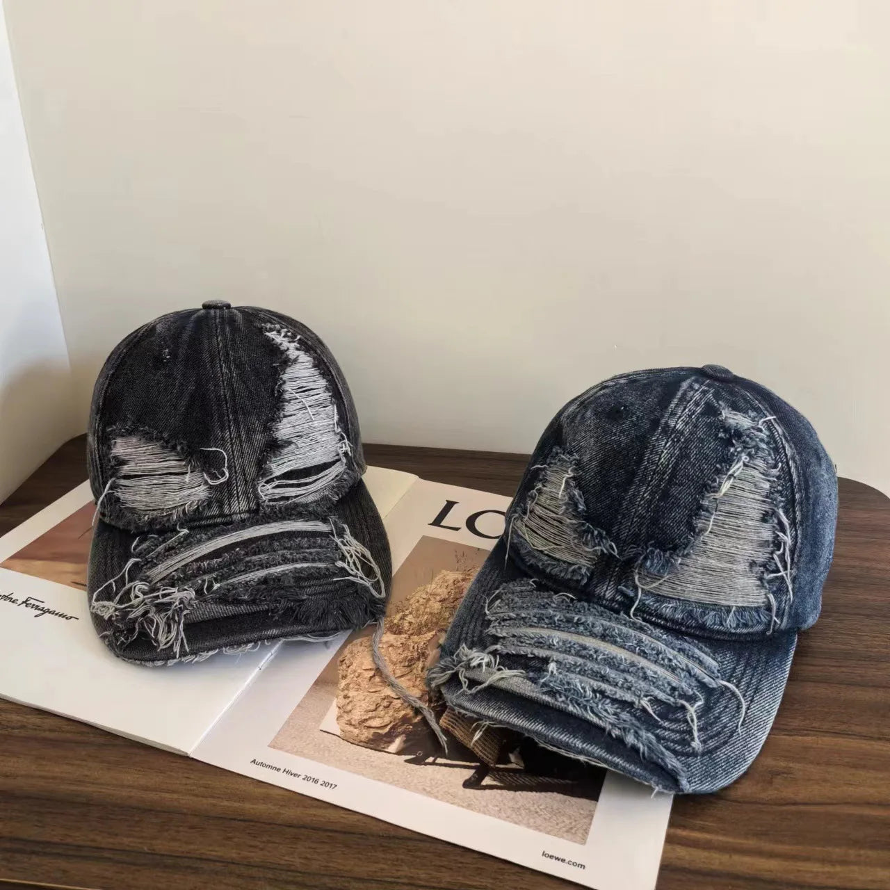 Distressed Baseball Cap For Men And Women