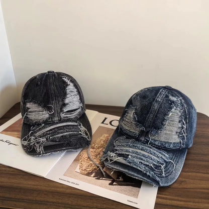Distressed Baseball Cap For Men And Women