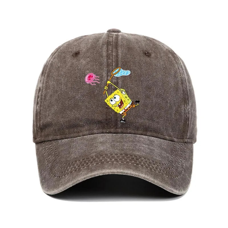 Fashion Cute SpongeBobs Baseball Cap Movie Cartoon Role Adult Men Women