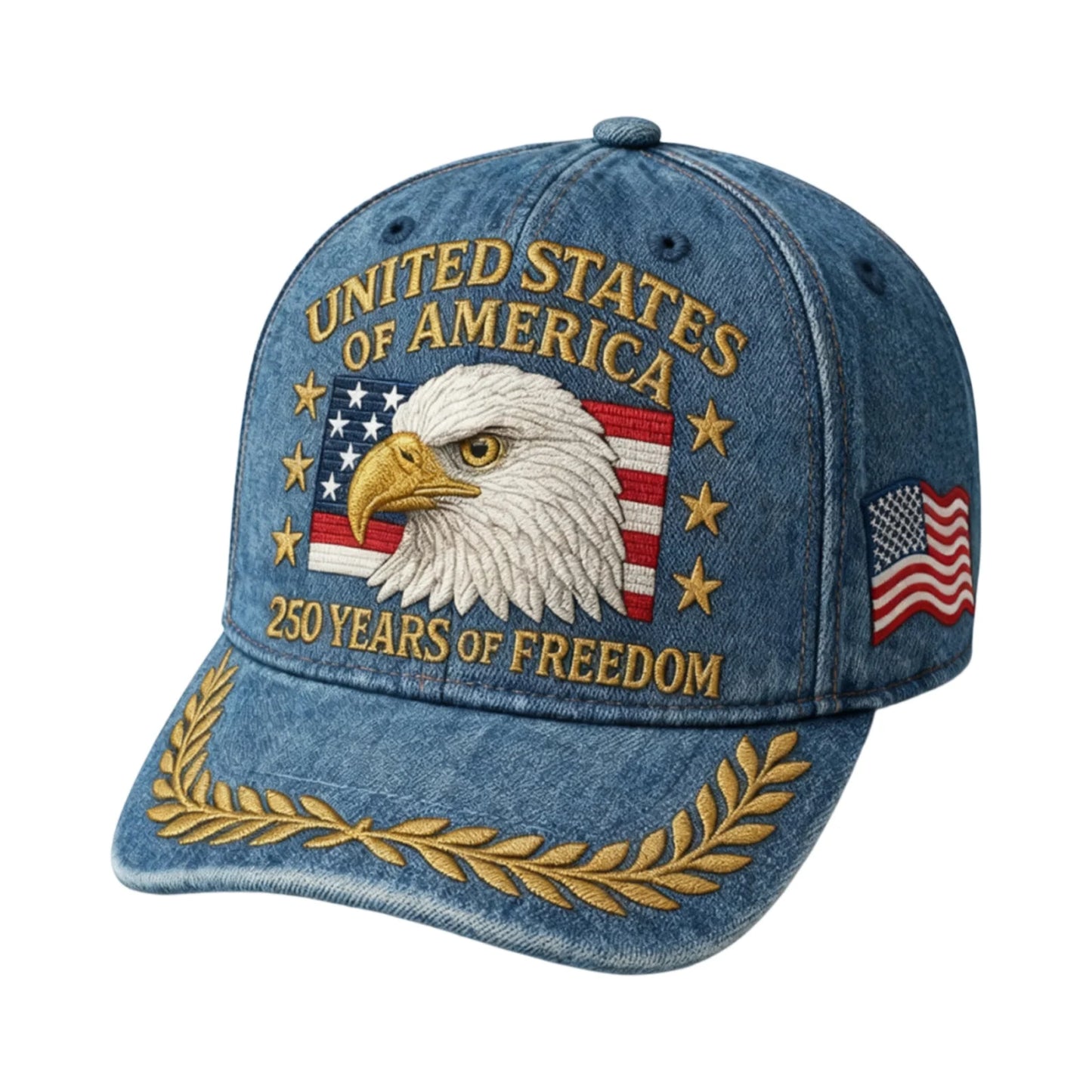 US 250th Anniversary Cap Patriotic Baseball Cap US 250th Anniversary Tribute Hat