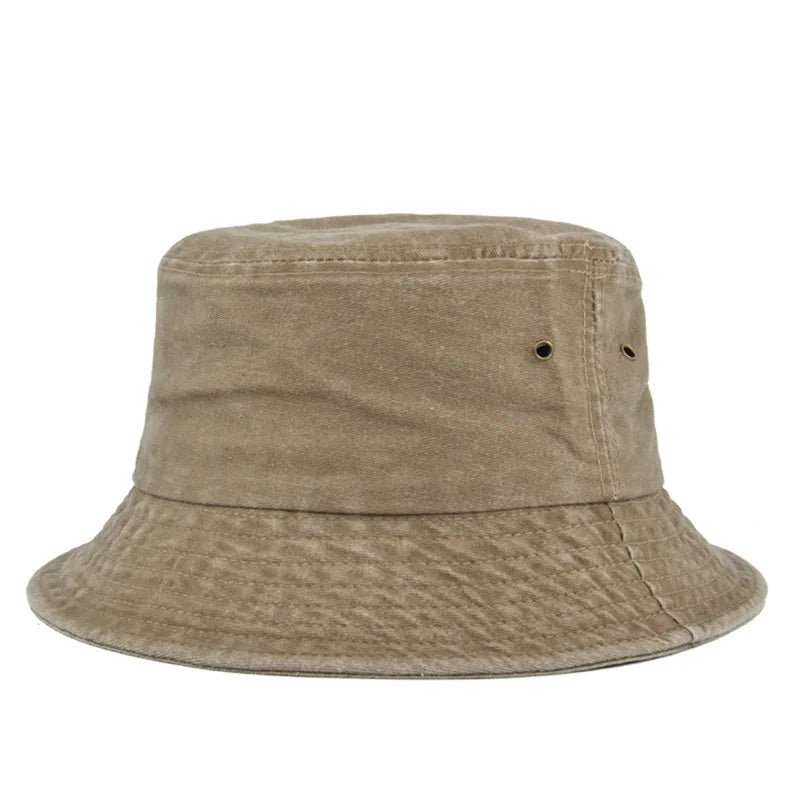 Vintage Washed Bucket Hats Summer Casual Fisherman Sun Hat