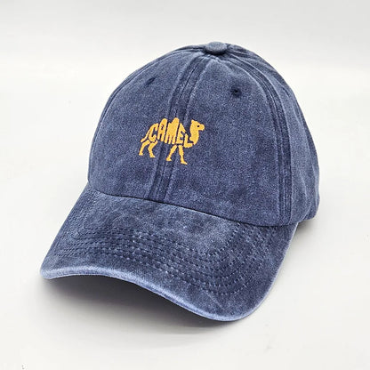 Camel Embroidered Exquisite Animal Vintage Cotton Baseball Caps Men Women