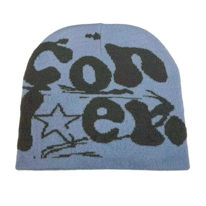 Y2k Beanie Hat Slouchy Beanie Vintage Beanie Warm Beanie