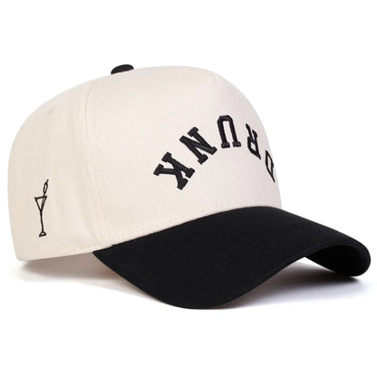 Unisex Drunk Letter Embroidery Baseball Caps Spring and Autumn