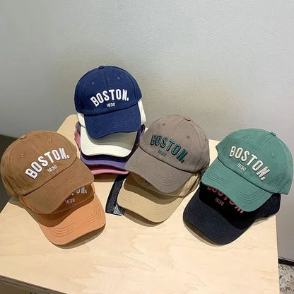Solid Letter Kids Baseball Cap Embroidery Children Girls Boys Sun Hat