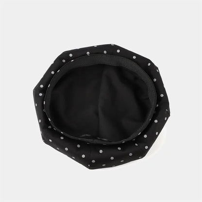 Four Seasons Cotton Dot Print Newsboy Caps