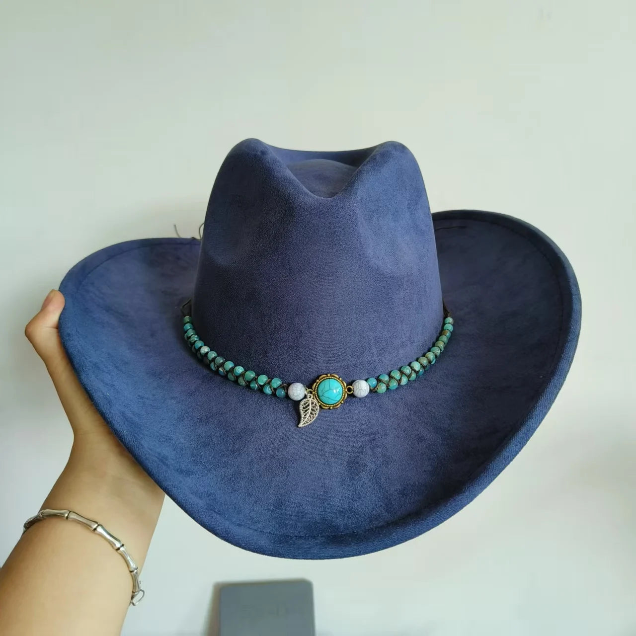 New Western Cowboy Hat Men Suede Hat Wide Brim Cowboy Hat Knight Hat