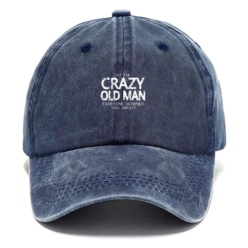 Funny Quote Vintage Washed Cotton Baseball Cap Adjustable
