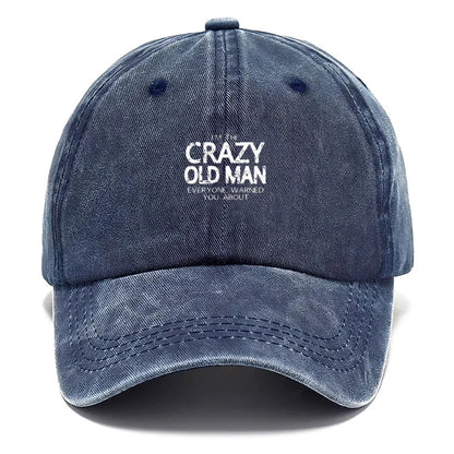 Funny Quote Vintage Washed Cotton Baseball Cap Adjustable