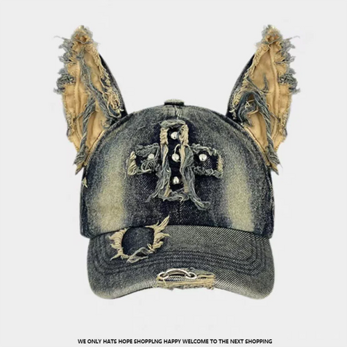 Y2k Wasteland Style Personalized Cowboy Perforated Baseball Cap