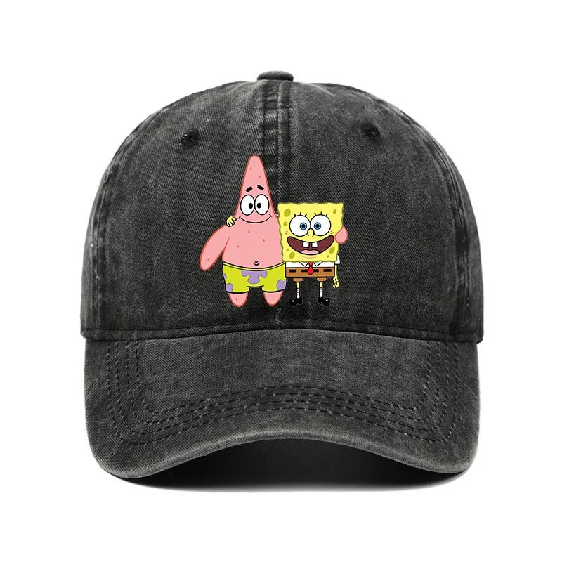 Fashion Cute SpongeBobs Baseball Cap Movie Cartoon Role Adult Men Women