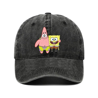 Fashion Cute SpongeBobs Baseball Cap Movie Cartoon Role Adult Men Women