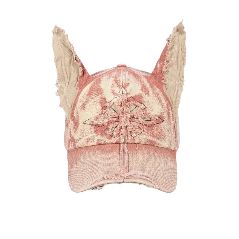 Hot Girl Graffiti Jeans Rabbit Ears Cowboy Baseball Hat