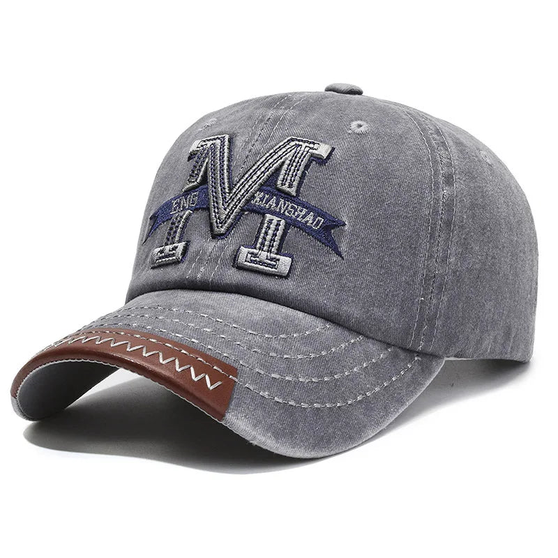 Hot Sale Unisex Baseball Cap M Letter Embroidery Dad Hat