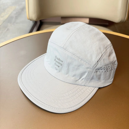 Panel Running Cap Men Women Lightweight Quick Dry Nylon Hat Outdoor Sports