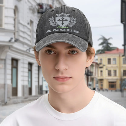 Vintage Washed Baseball Cap Unisex Distressed Snapback Hat Grey Cross Shield Embroidered Adjustable Dad Hat Streetwear