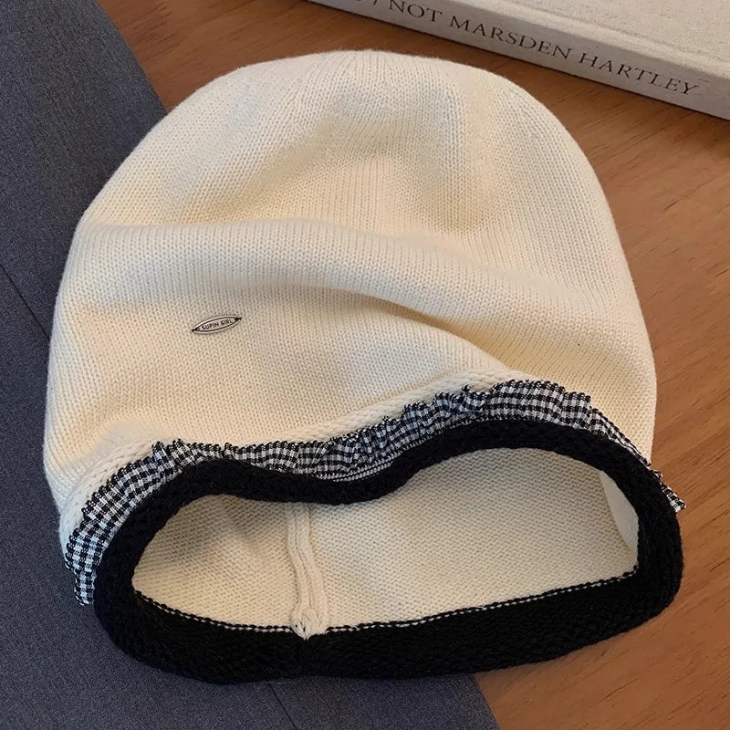 Retro Laid-Back Knitted Hat Hugger Toque Cap
