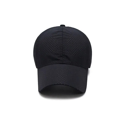 Quick Dry Breathable Mesh Baseball Cap Sun Protection Plain Hat Perforated For Women Men Outdoor Sports