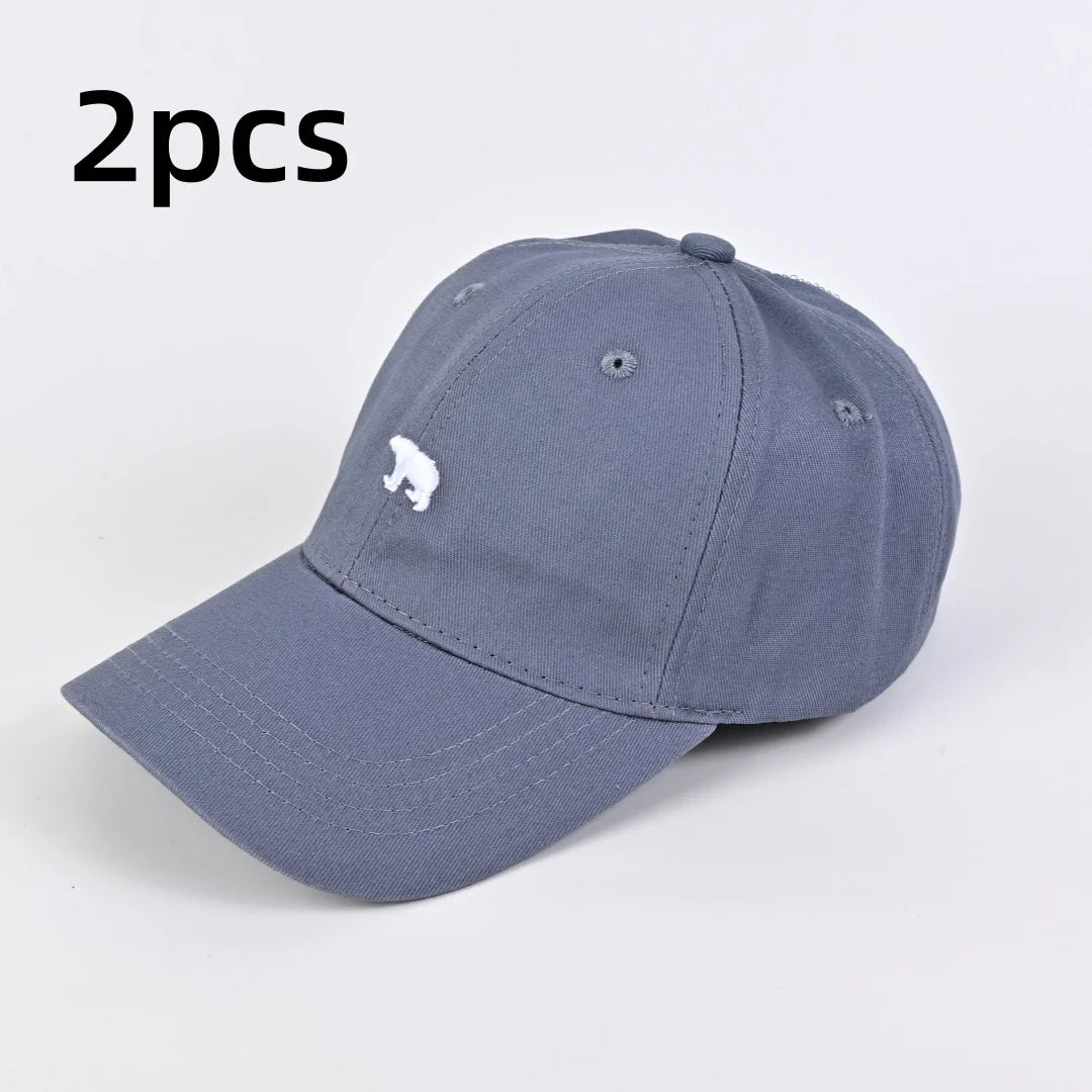 Stylish Bear Embroidered Baseball Cap Hat Men Women Unisex Baseball Cap