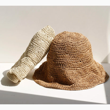 2026 Handmade High Quality Fashion Stripe Sun Hat
