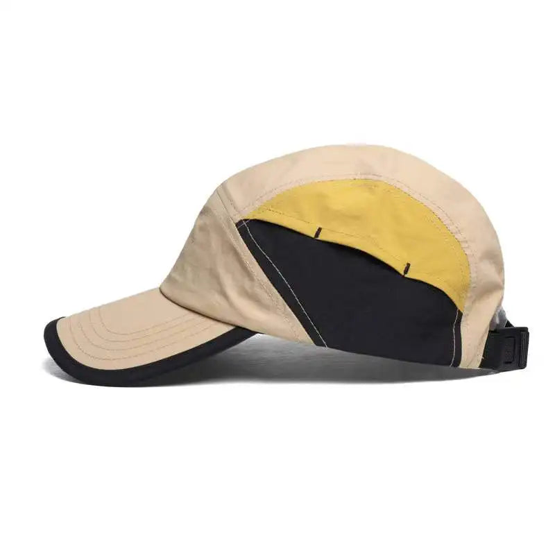 Multi-Color Contrast Patch Design Quick-Drying Baseball Cap