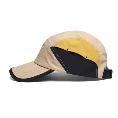 Multi-Color Contrast Patch Design Quick-Drying Baseball Cap