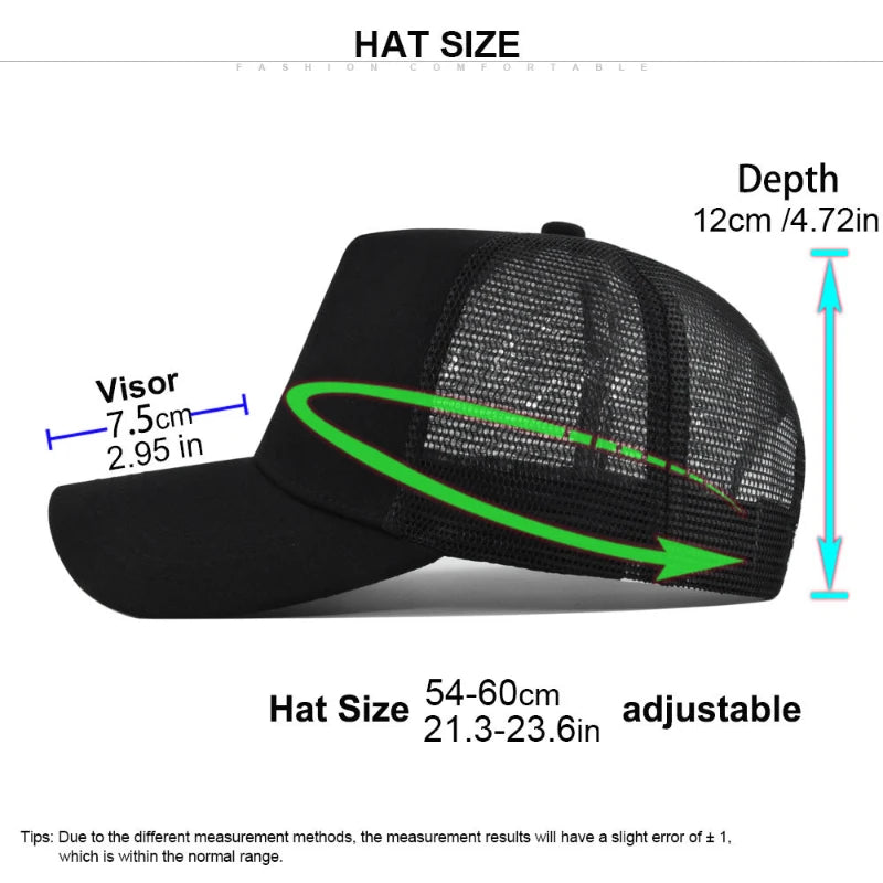 Customized Logo Hard Top 5 Panels Mesh Baseball Cap For Men Women